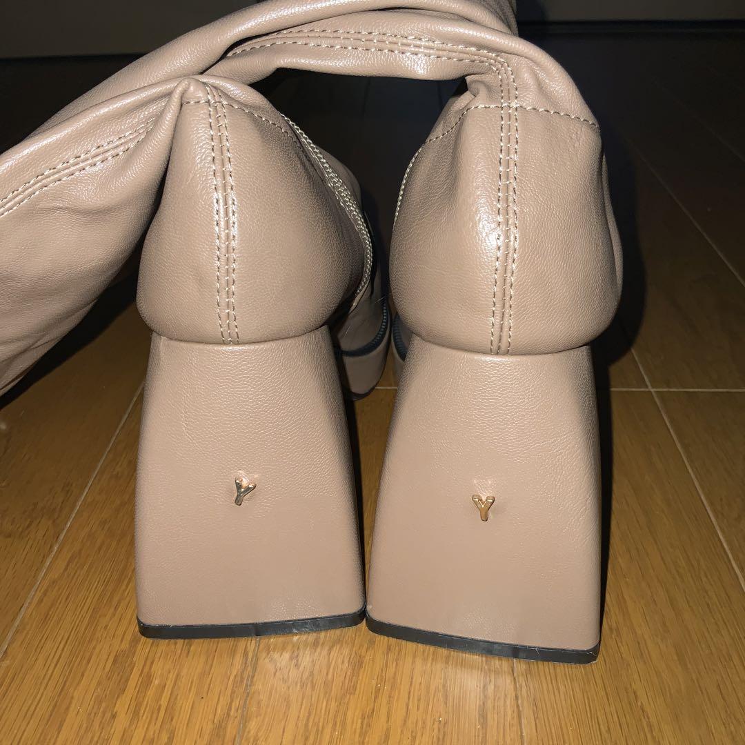 靴 yello MILK TEA LONG BOOTS yello MILK TEA LONG BOOTS