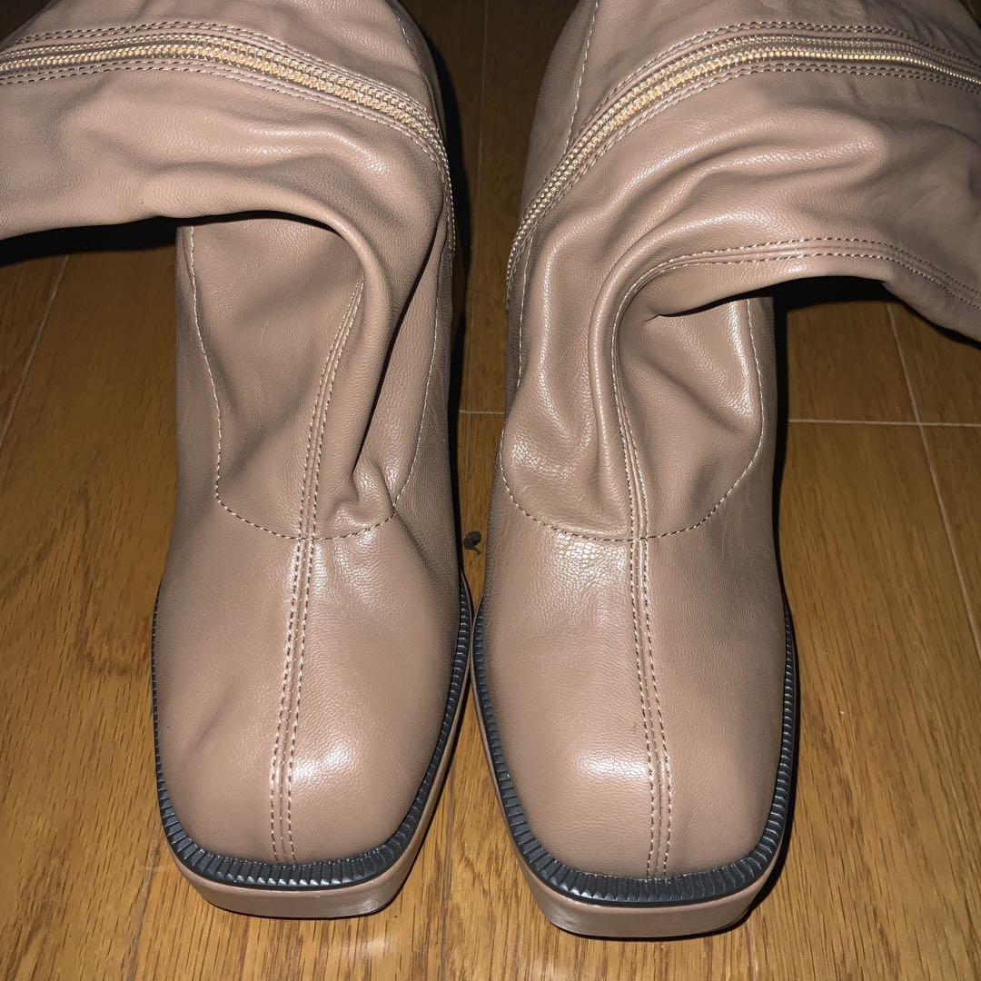 靴 yello MILK TEA LONG BOOTS yello MILK TEA LONG BOOTS