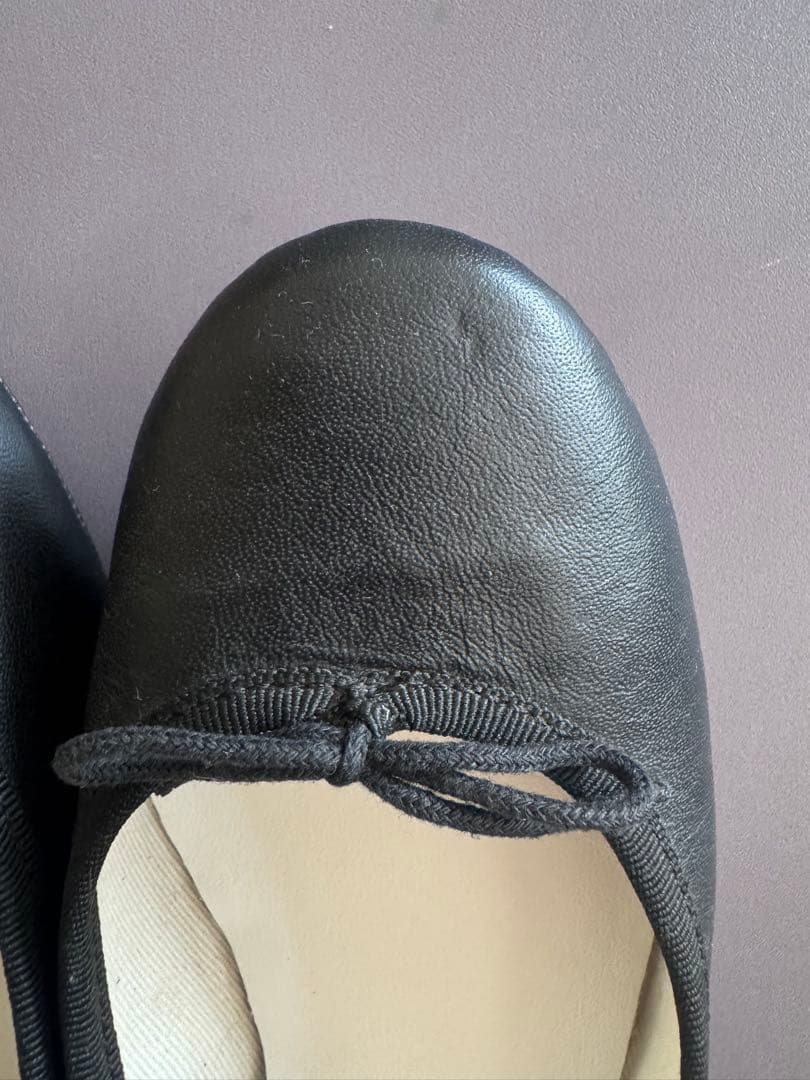 美品　Repetto ブラック フラットシューズ 37