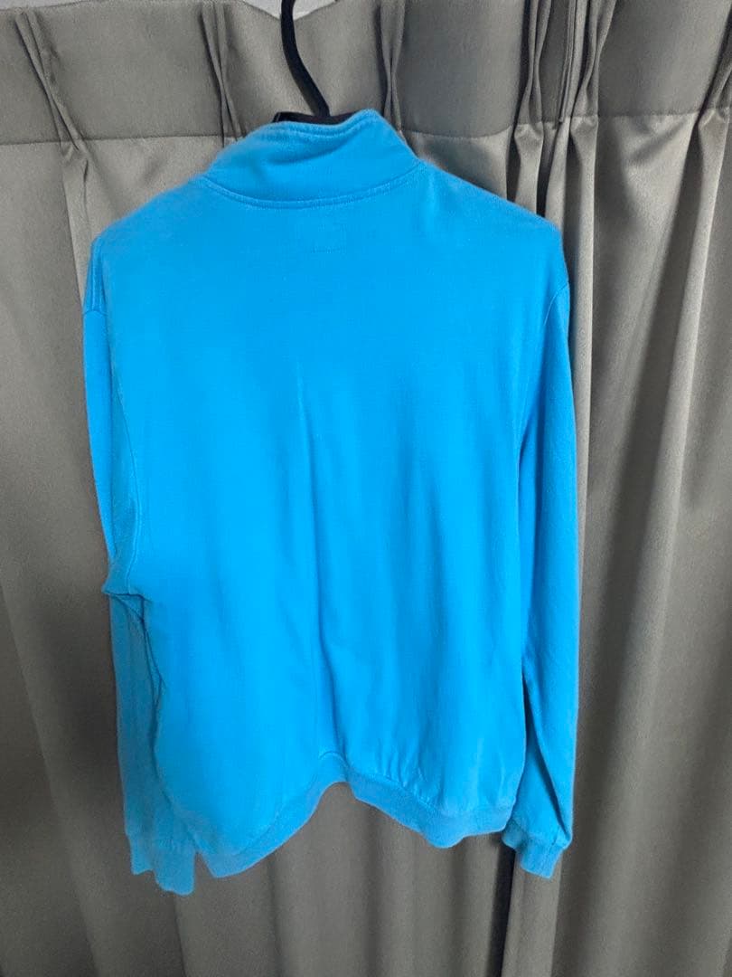 Supreme 水色 ハーフジップ トレーナー M Supreme 水色 ハーフジップ トレーナー M