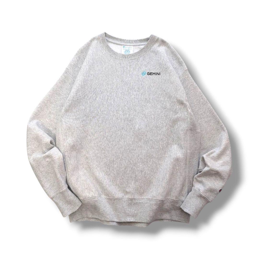 Champion リバースウィーブ GEMINI 刺繍ロゴ グレー L 666