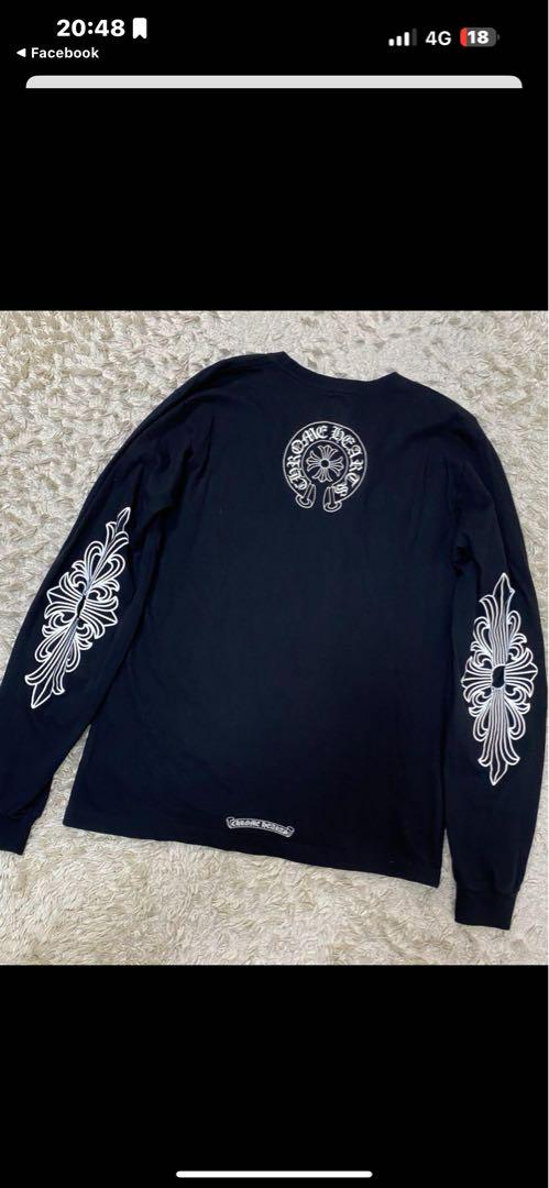 クロムハーツ　長袖Tシャツ　ロンT ブラック　L