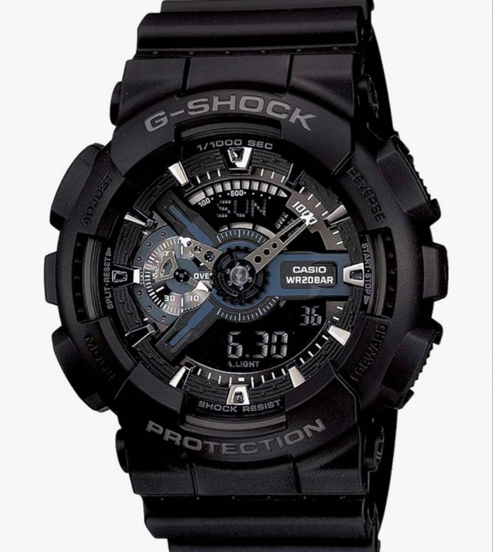 ☆カシオ　G-SHOCK 新古品　GA-110 オールブラック　casio