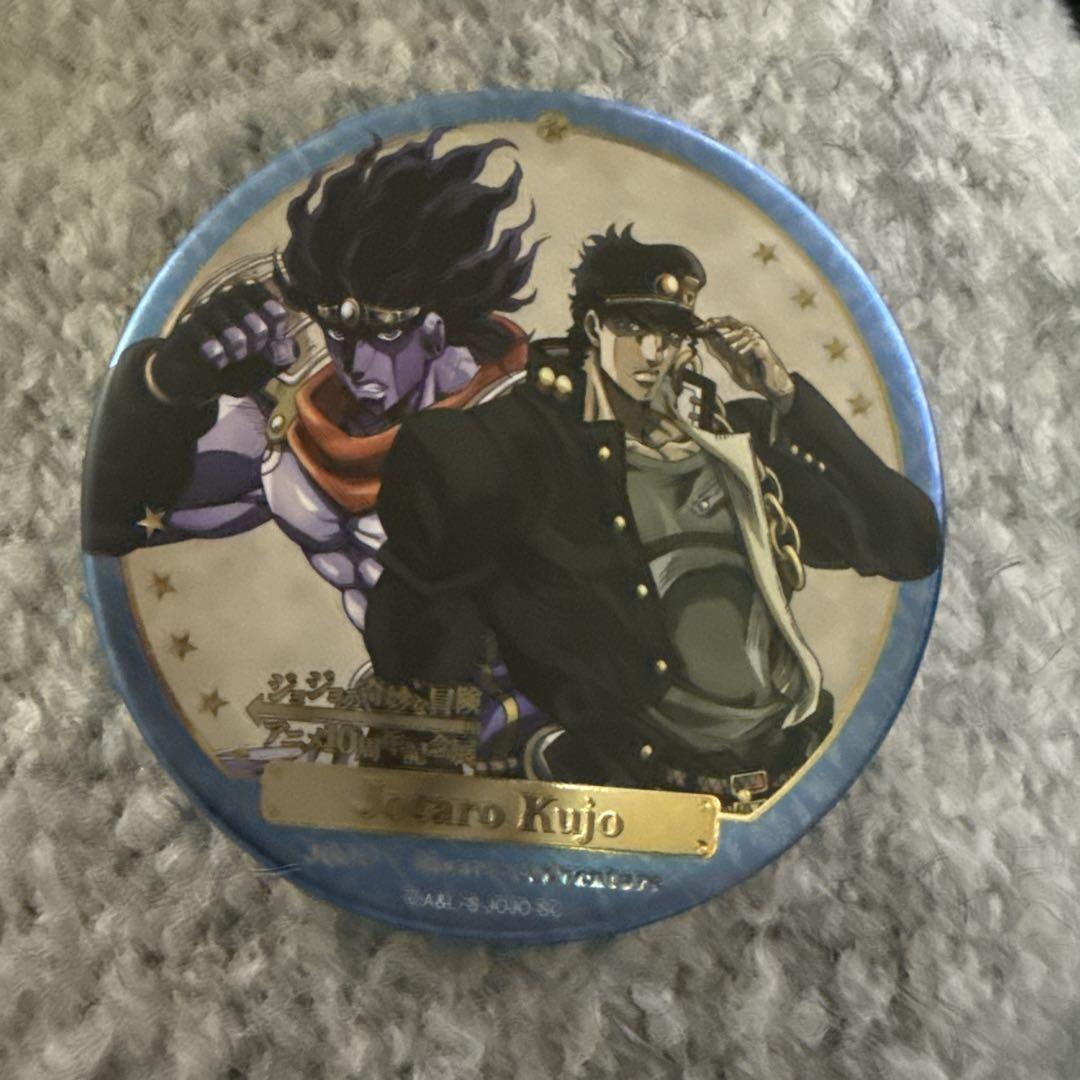 ジョジョの奇妙な冒険 空条承太郎 アニメ10周年記念展 缶バッチ