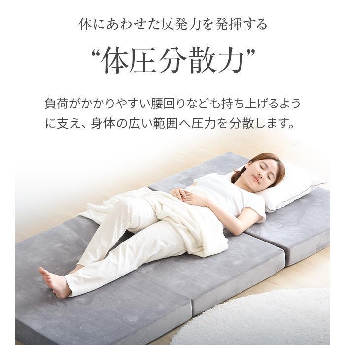 新品未開封品　MODERN DECO　高反発マットレス　三つ折り　シングル