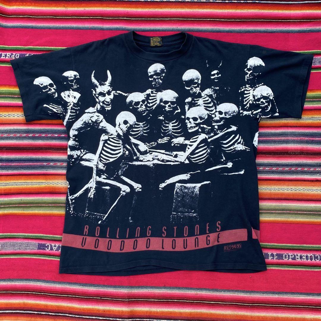 90s ROLLING STONES バンドT スカル Tシャツ XL - メルカリ