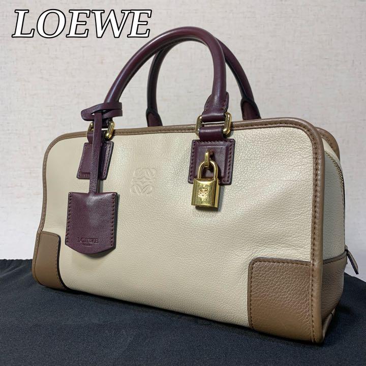 49B15|極美品|ロエベ アマソナ28 ハンドバッグ マルチカラー