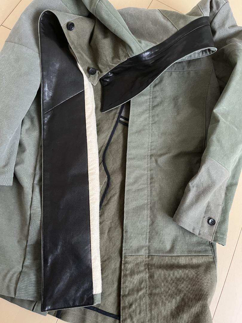 イサムカタヤマ バックラッシュ remake STAIN COLLAR COAT
