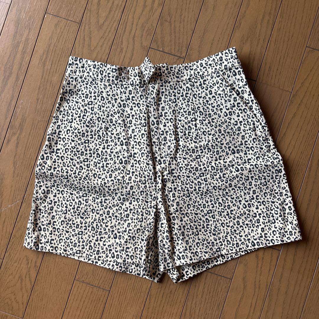 ヒョウ柄 ハイウエストショートパンツ サイズ2 - メルカリ