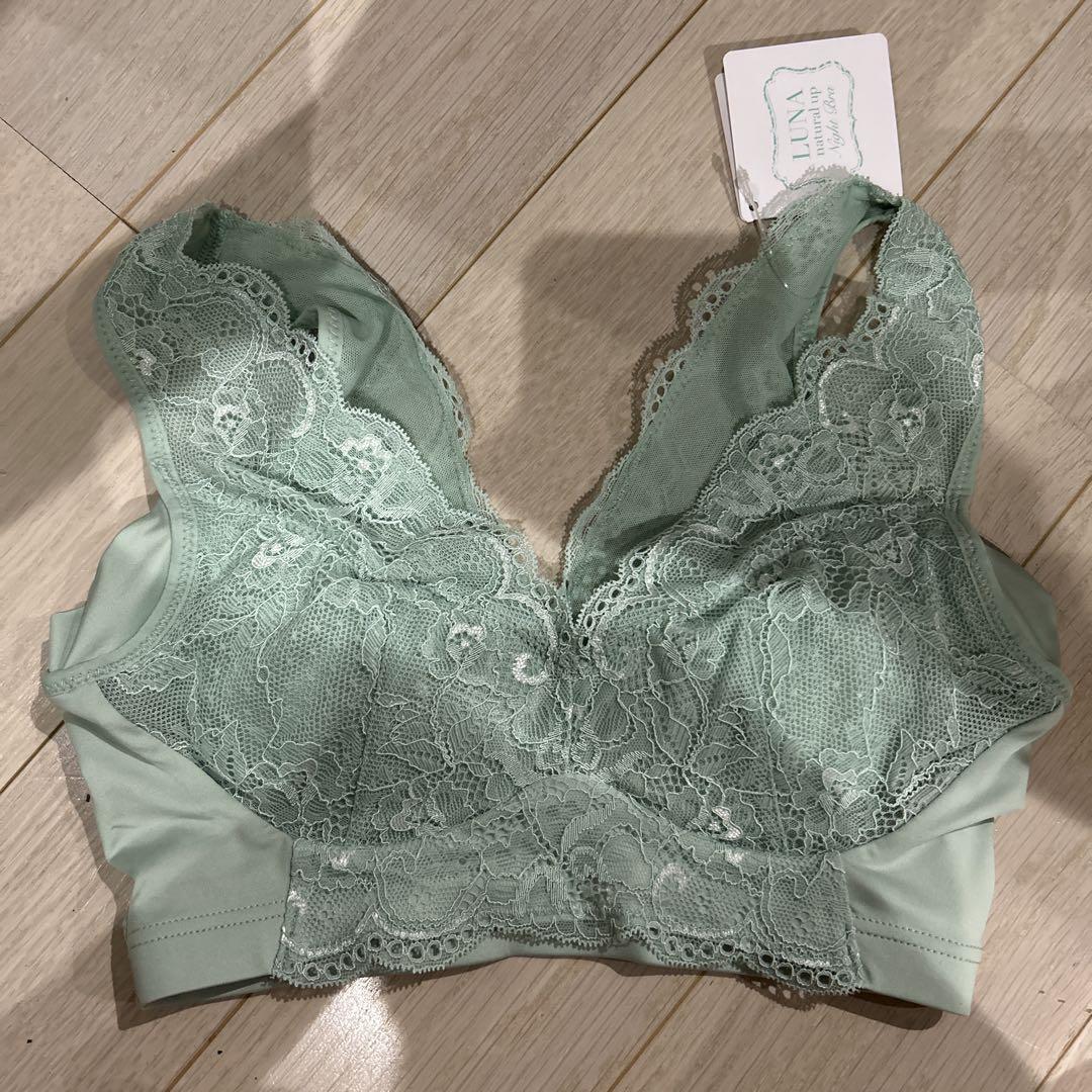 LUNA natural up Night Bra S ミントグリーン - メルカリ