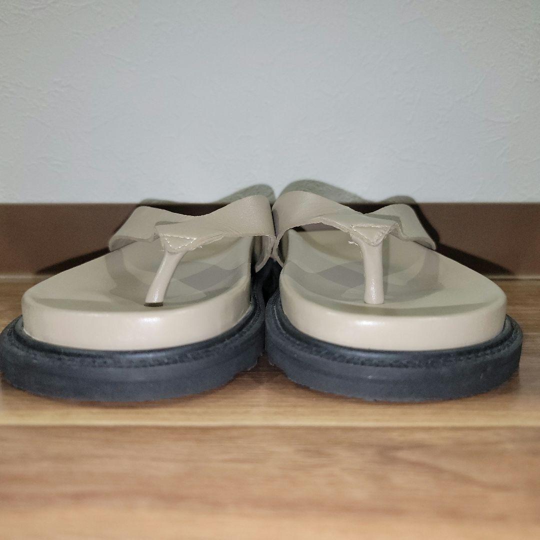 選ぶなら CAMINAND/カミナンド レザー サンダル 24㎝ ベージュ 未使用 美 靴