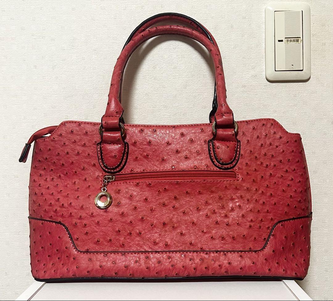 【新品 未使用】オーストリッチ ハンドバッグ