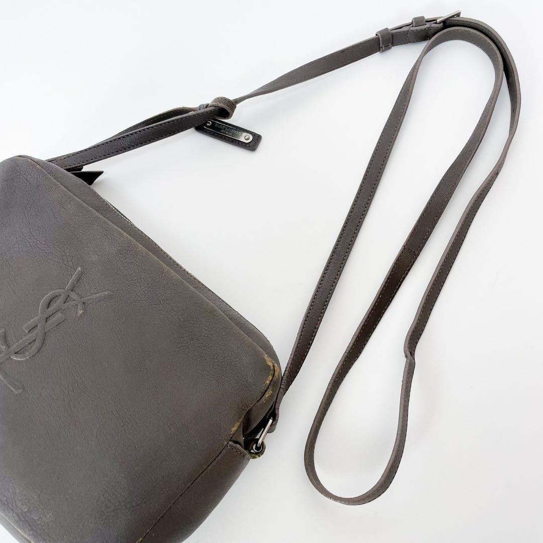 ✨ヴィンテージ✨SAINT LAURENT ショルダー 本革レザー マチあり