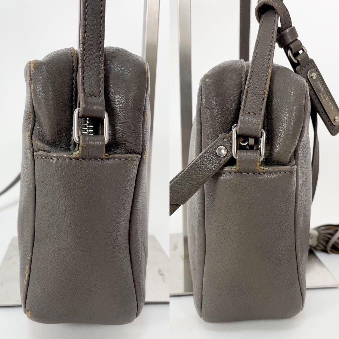 ✨ヴィンテージ✨SAINT LAURENT ショルダー 本革レザー マチあり