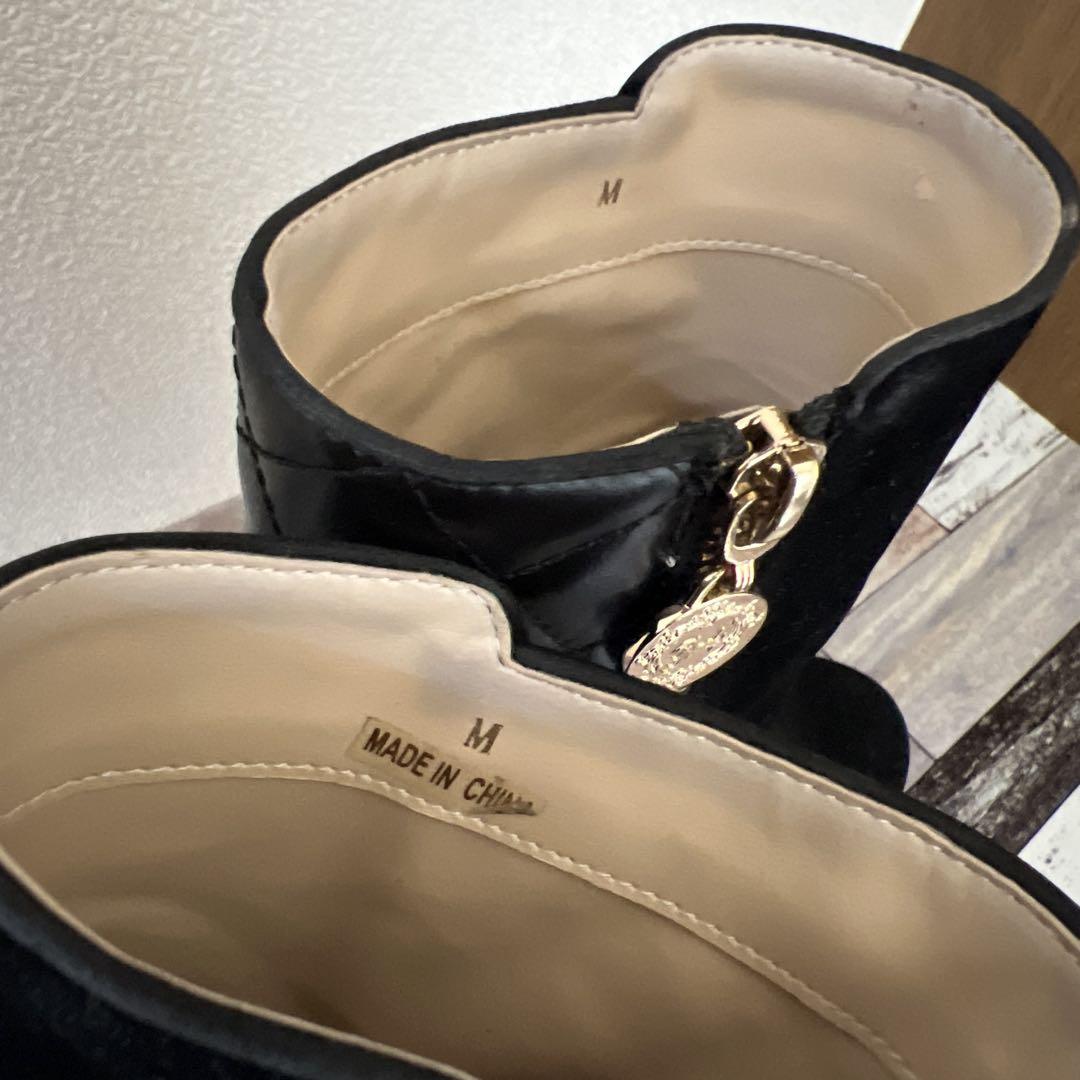 web限定アイテム 美品 rady スエード×キルティング ショートブーツ Mサイズ 靴