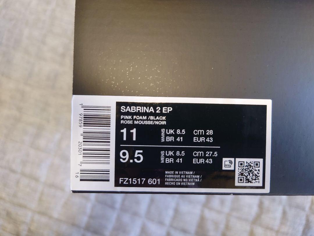 Nike Sabrina 2 EP “Bubble”　27.5