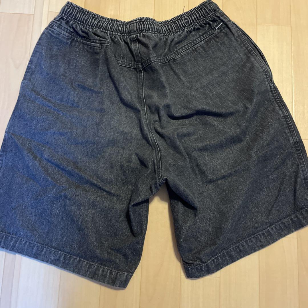 ステューシーブラックデニムショートパンツ