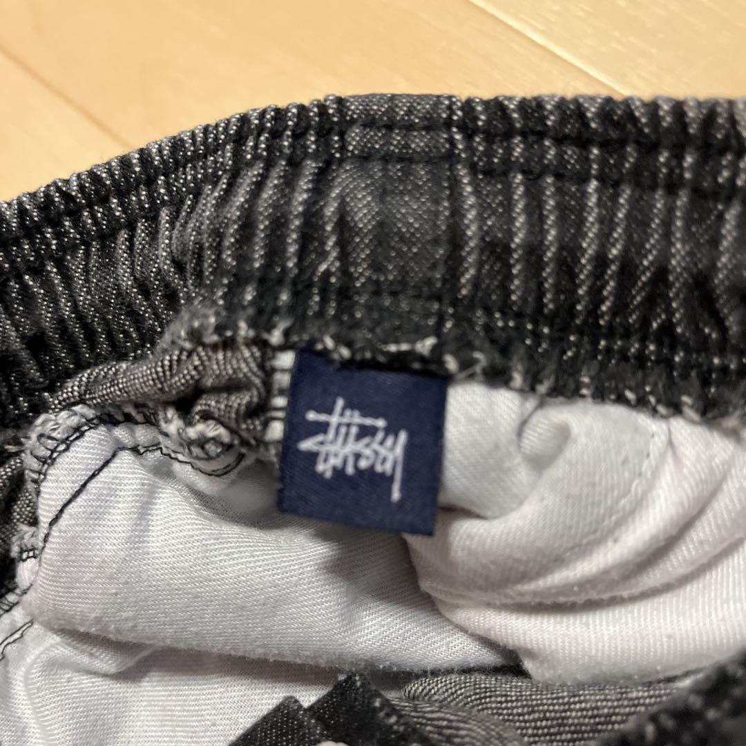 ステューシーブラックデニムショートパンツ