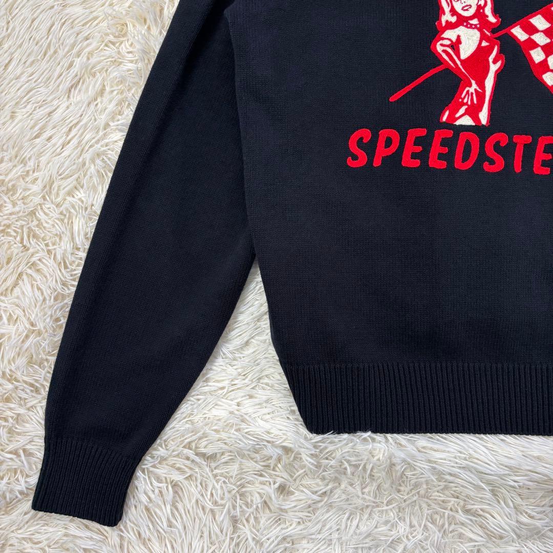 ✨美品✨ ヒステリックグラマー チェーン刺繍 カウチン ニット カーディガン ✨美品✨ ヒステリックグラマー チェーン刺繍 カウチン ニット カーディガン