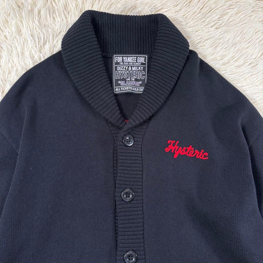 ✨美品✨ ヒステリックグラマー チェーン刺繍 カウチン ニット カーディガン ✨美品✨ ヒステリックグラマー チェーン刺繍 カウチン ニット カーディガン