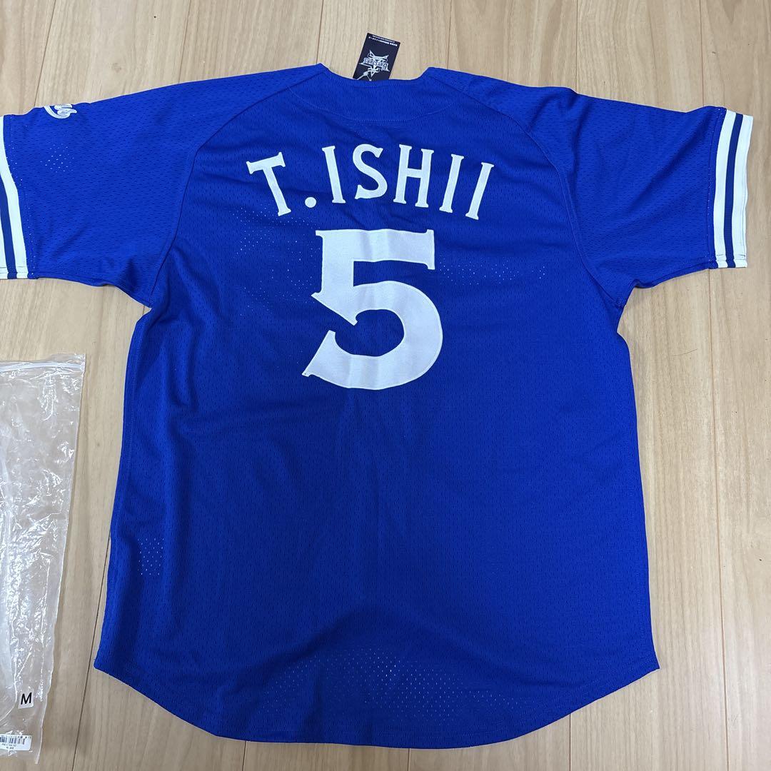 復刻レプリカユニフォーム 2012 横浜ベイスターズ　#5 石井琢朗　Mサイズ 復刻レプリカユニフォーム 2012 横浜ベイスターズ #5 石井琢朗 M