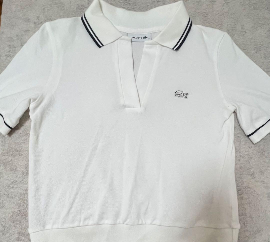 LACOSTE ホワイト ポロシャツ 34