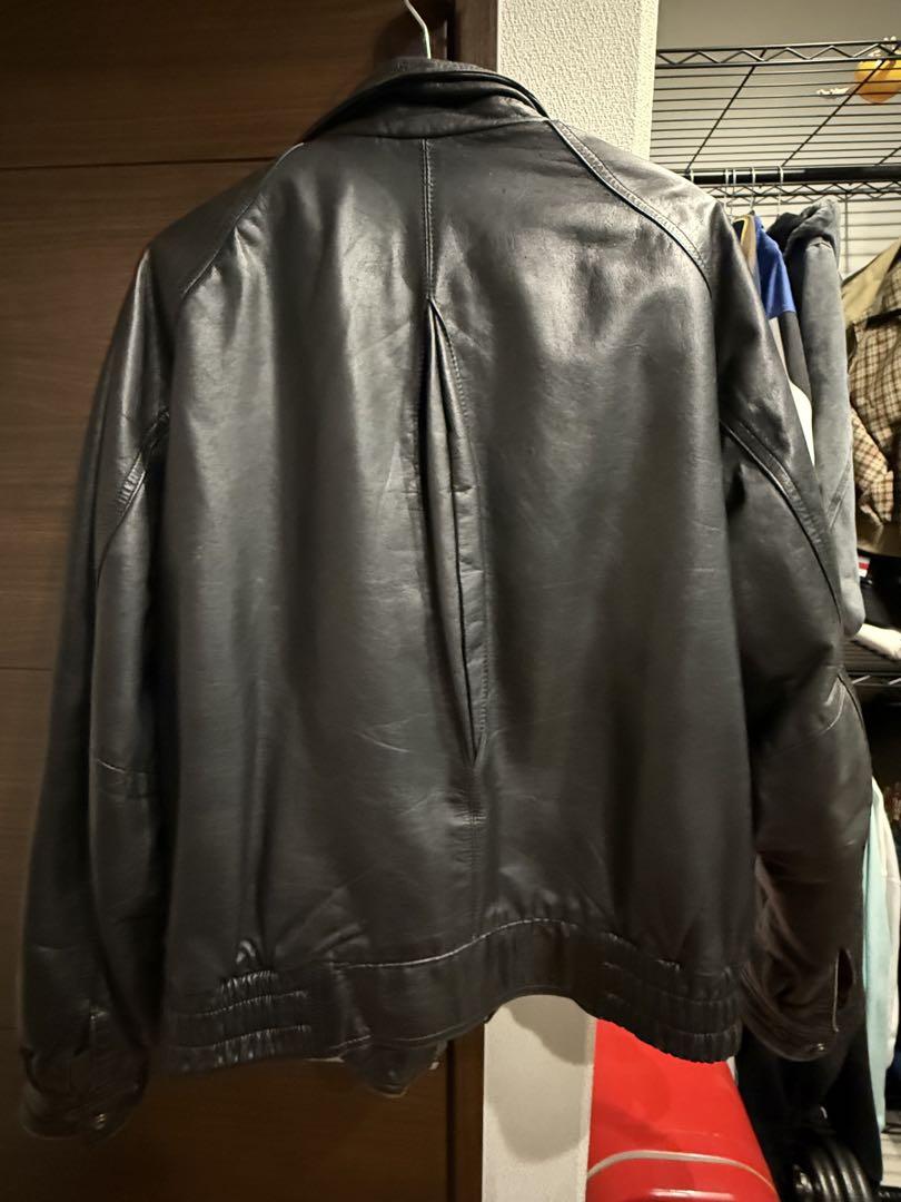 【はこぽす対応商品】 ブラックレザージャケット ジャケット・アウター