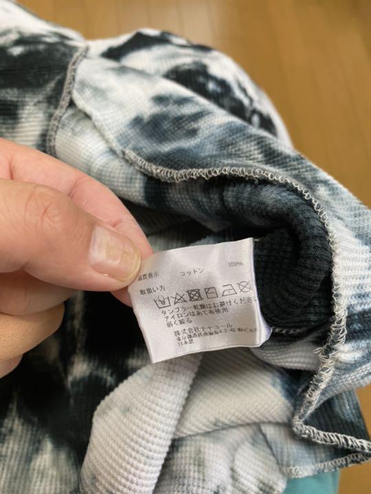 Charcoal TOKYO サーマル素材 タイダイ染め カットソー グレー