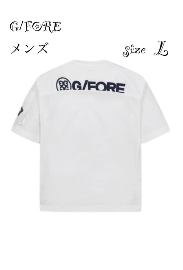【在庫有】 再々入荷☆新作☆G/FOREジーフォアメンズ半袖シャツsizeL メンズウェア