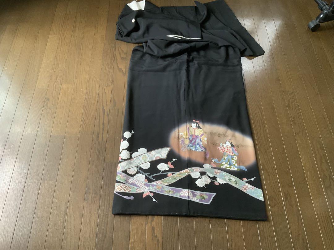 留袖 レンタル 手刺繍花くらべ《身長》152cm〜167cm位 高級 正絹
