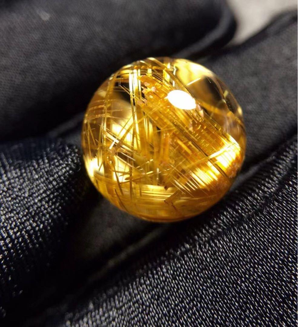 ⭐︎【天然】タイチンクオーツ 丸玉 14.5mm 4.4g 画像3