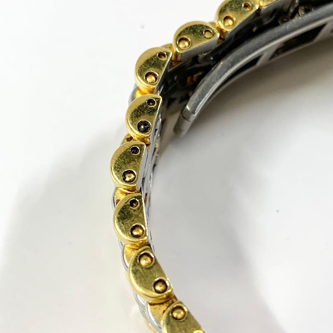 アウトレット 美品 バーバリー メンズウォッチ ゴールド シルバー 0702