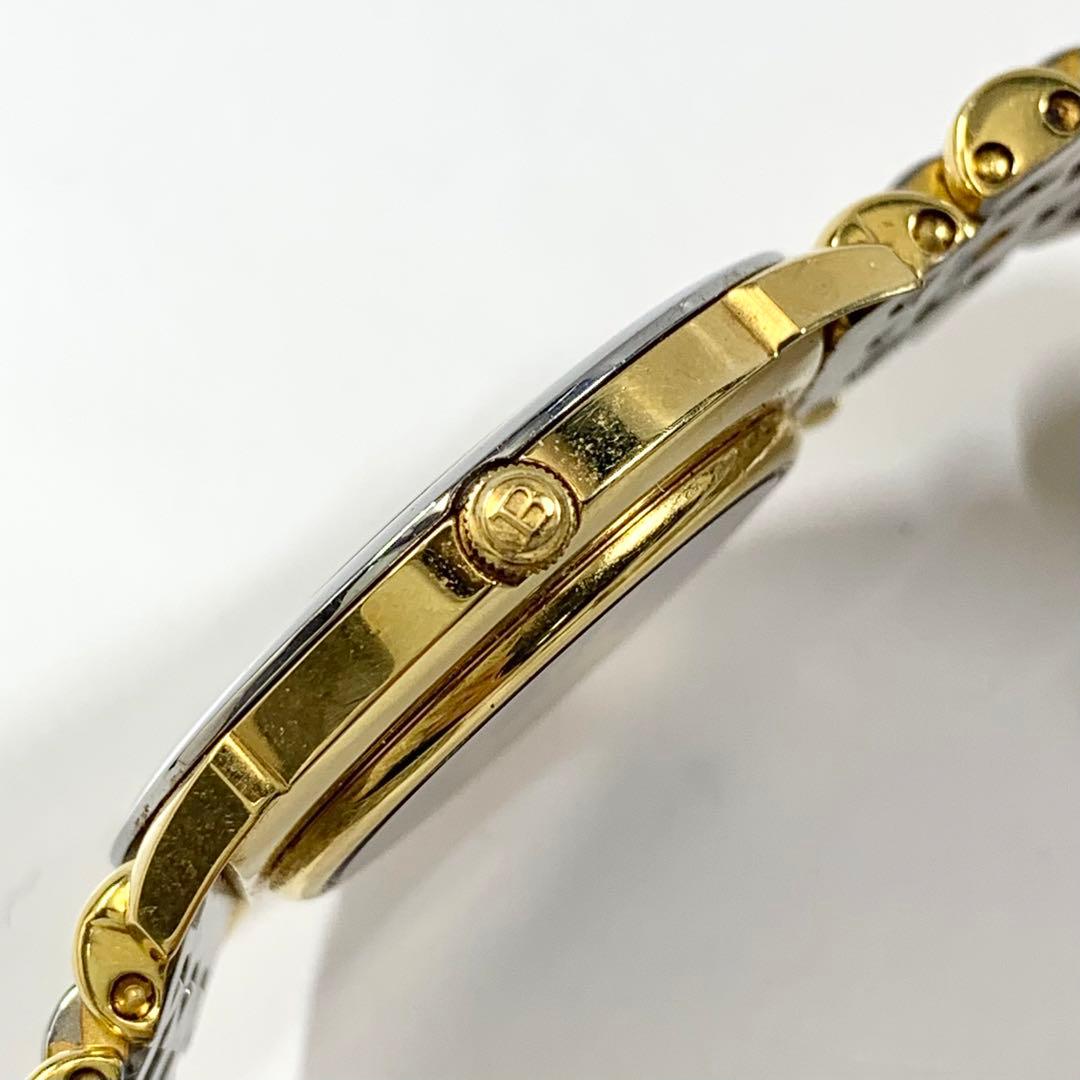 アウトレット 美品 バーバリー メンズウォッチ ゴールド シルバー 0702