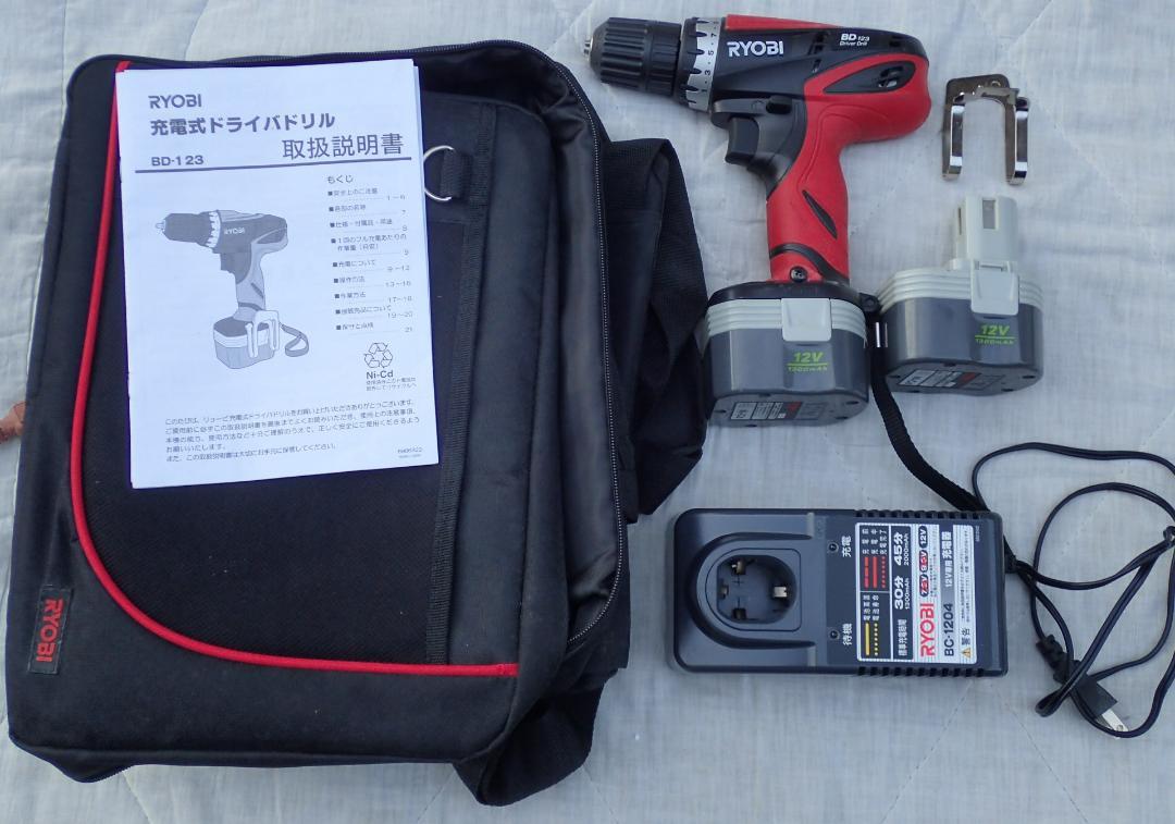nao様専用　リョービ BD-123 充電式ドライバドリル 電池×2個 バッグ付