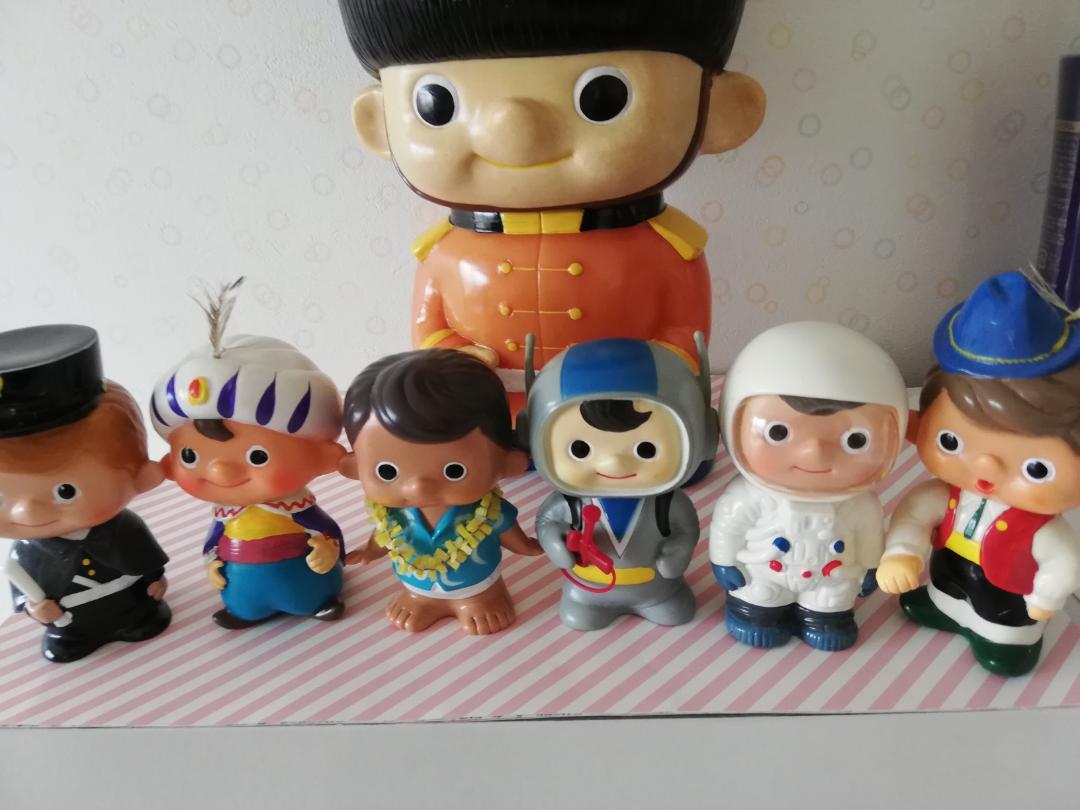 【メーカー再生品】 レア レトロ】 富士銀行 ボクちゃん店頭カウンター用+ノベルティ ぬいぐるみ・マスコット