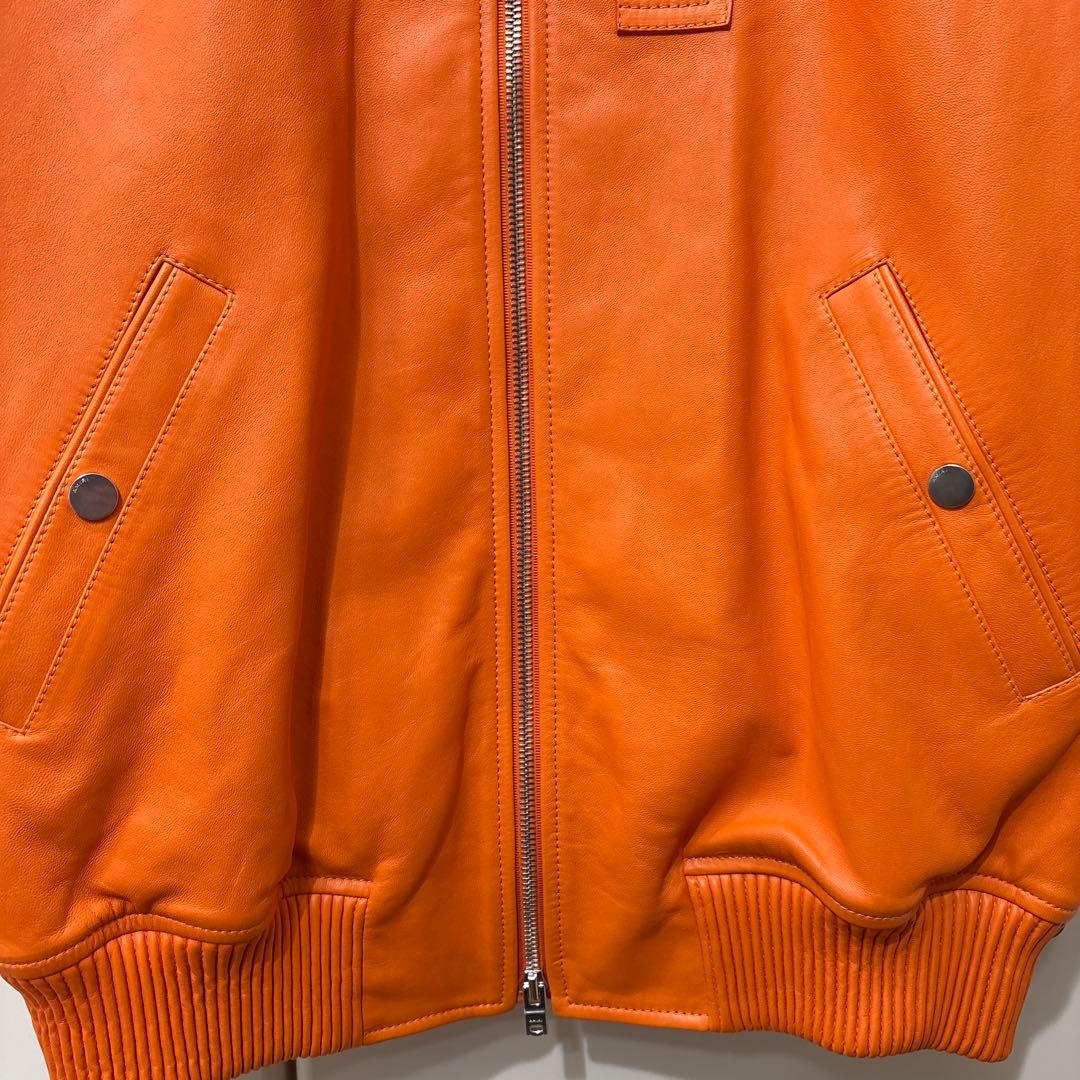 AMIRI 50 オレンジ レザーベスト AMIRI 50 オレンジ レザーベスト