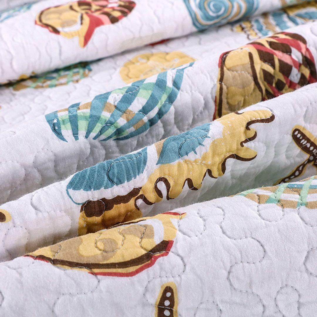 キルトベッドカバー3点セット綿マルチカバー キルティング 507