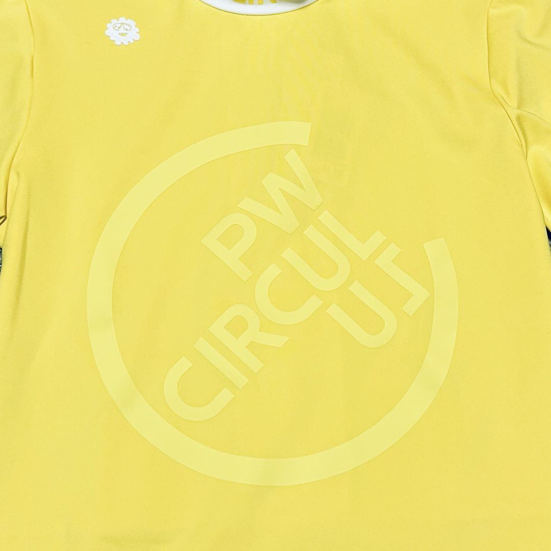 新品 PWCIRCULUS M ビックロゴ バックメッシュ切り替えモックT