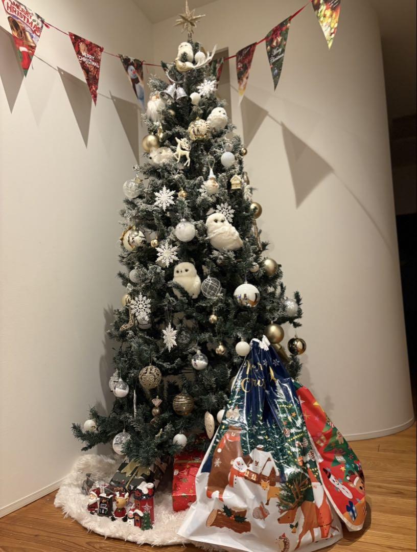 クリスマスツリー210cm ツリーのみです。ヌードツリースノー