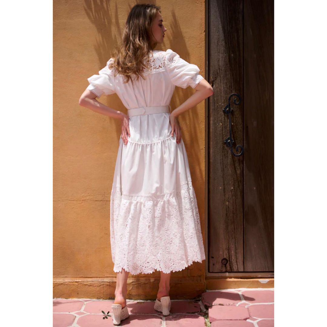 ワンピース Estella.K Isabel Lace Belted Dress