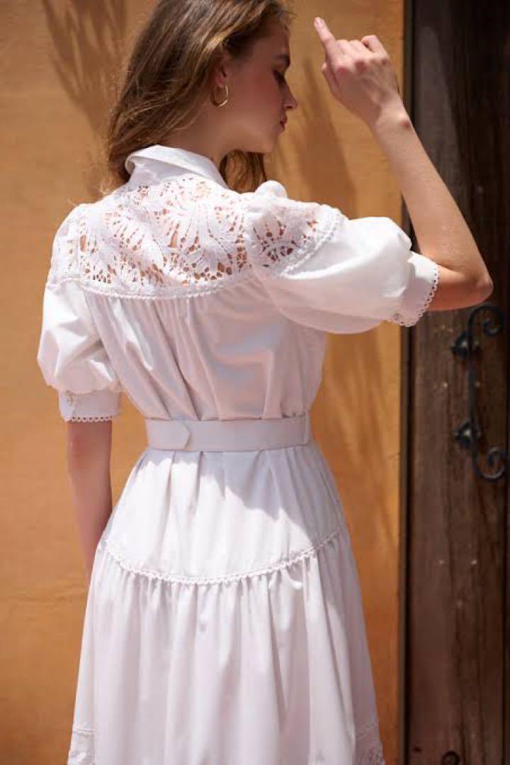 ワンピース Estella.K Isabel Lace Belted Dress