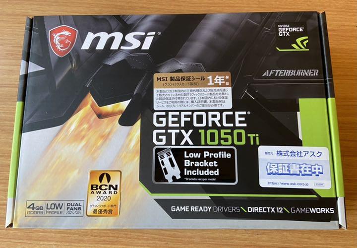 MSI GeForce GTX 1050 Ti 4GT LP