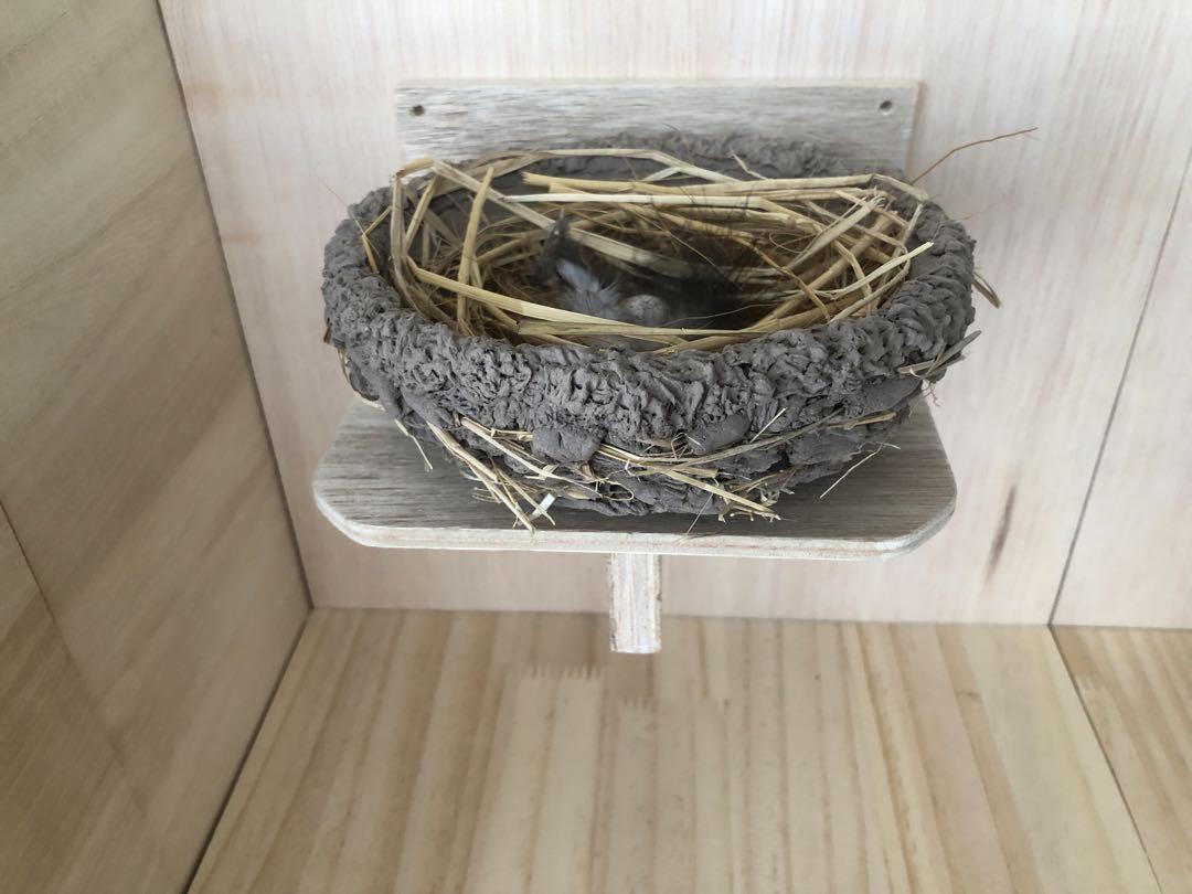 ツバメの人工巣　壁付け用タイプ板貼り付き　新品・未使用品　　B9