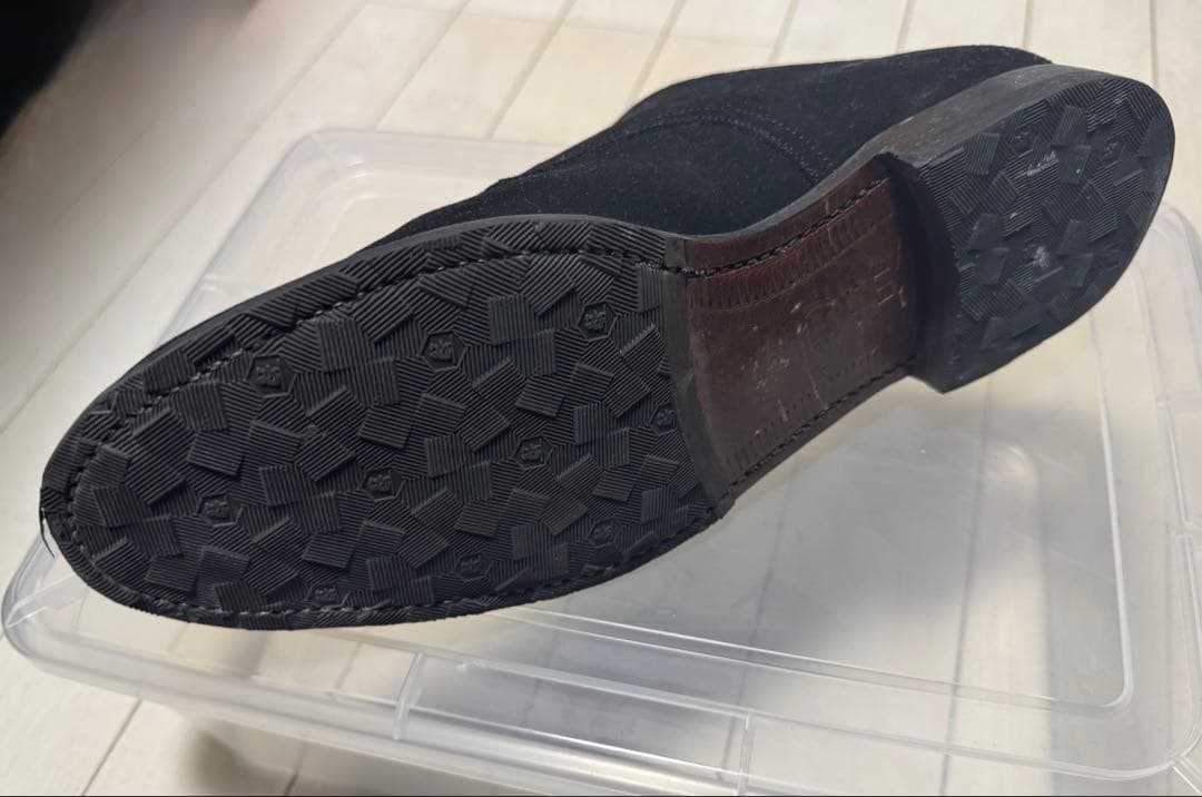 美品 スコッチグレイン スエード スウェード ブラック 革靴 美品 スコッチグレイン スエード スウェード ブラック 革靴