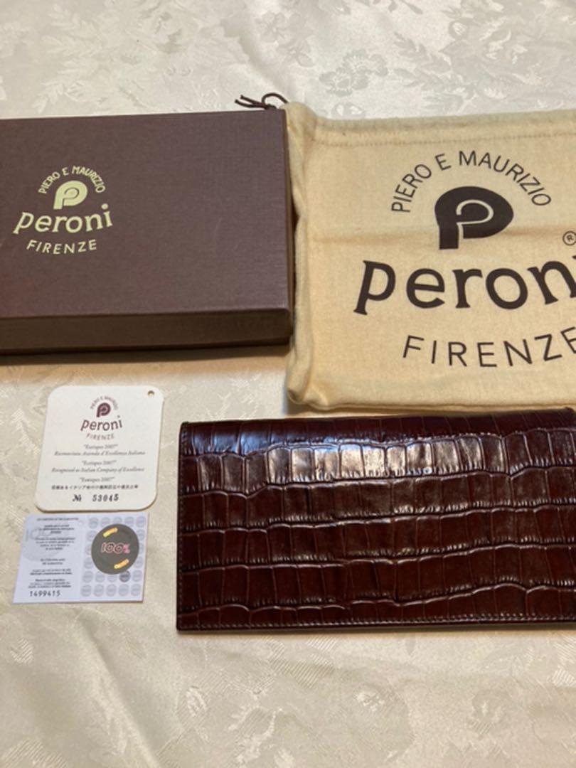 カード큐 peroni 長財布 新品未使用 gxc8u-m99990068981 ペローニ クロコダイル ‰られている