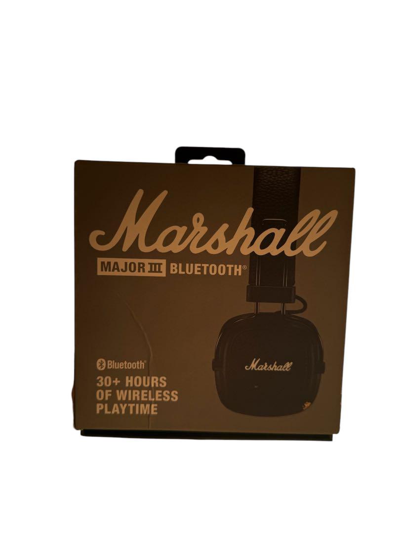 【⠀箱付き 】Marshall ブラック ワイヤレスヘッドフォン