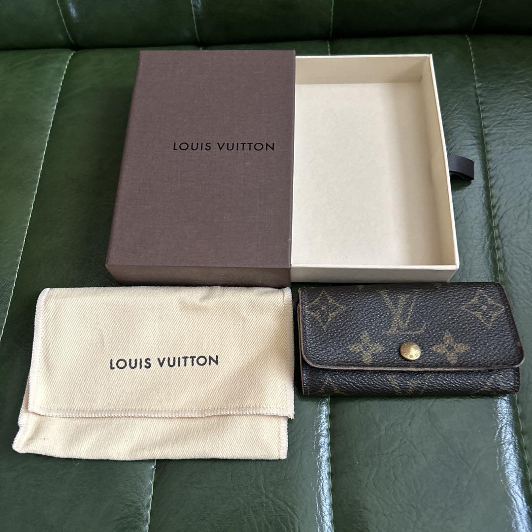 LOUIS VUITTON ルイヴィトン キーケース ブラウン モノグラム 4連 ルイヴィトン4連キーケース ミュルティクレ4 旧型 14145