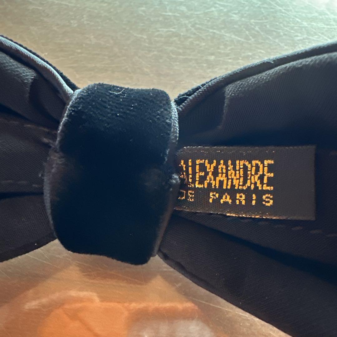 ALEXANDRE DE PARIS ブラック　カチューシャ