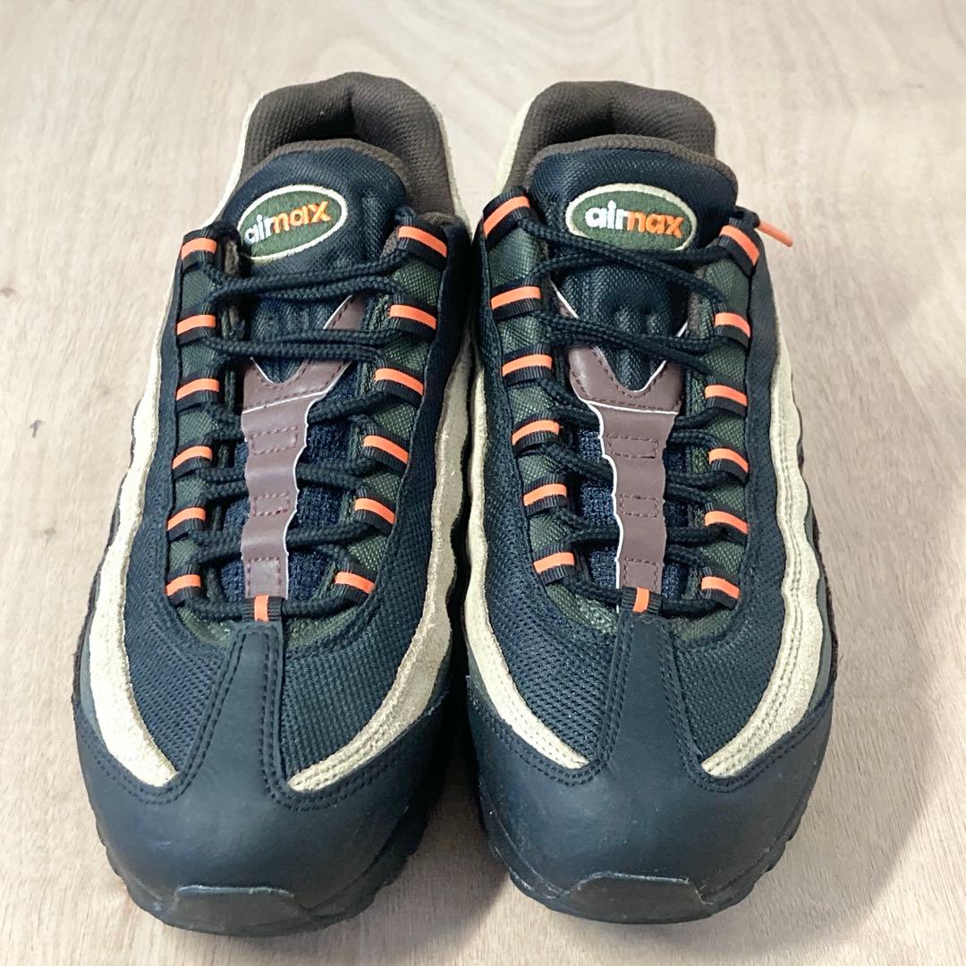 【美品】NIKE エアマックス95 黒 ブラウン ベージュ 27cm