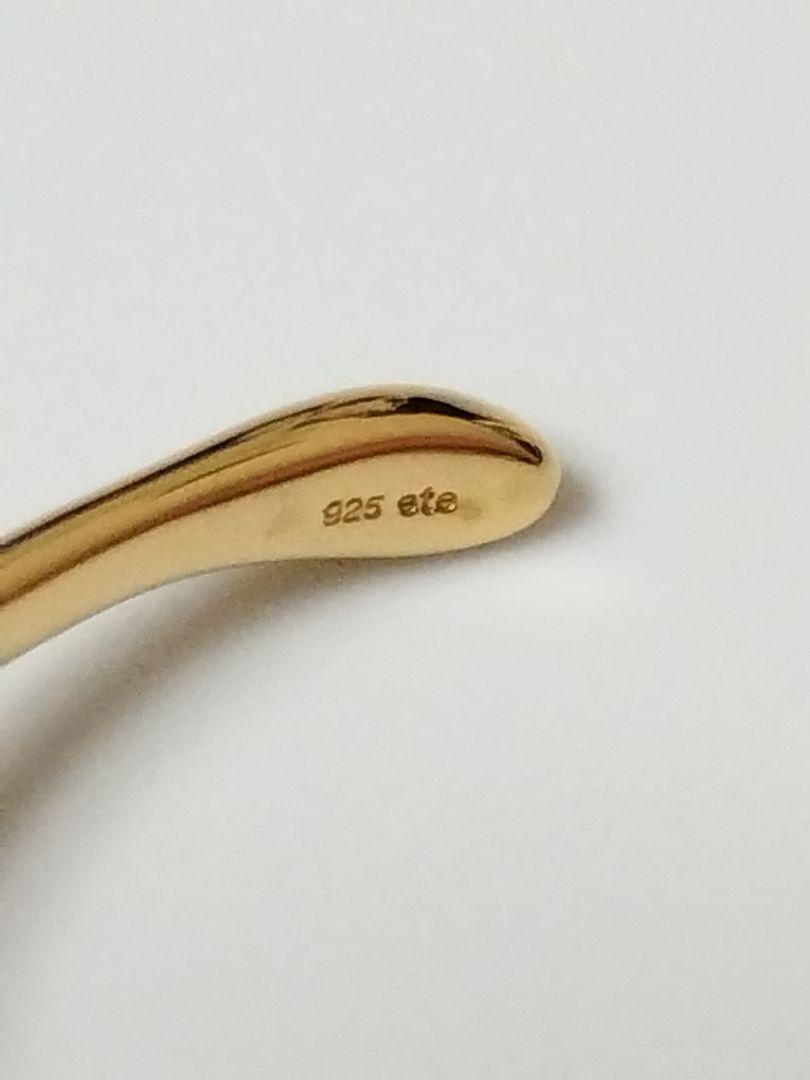 ete エテ ウォーター フロー Silver925 バングル カラーゴールド